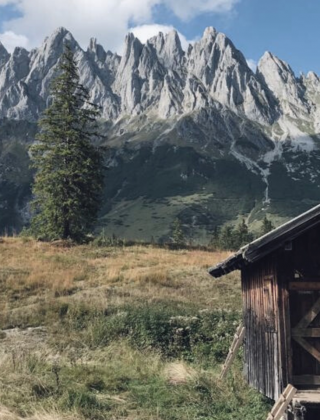 Berge in der Region Hochkönig im Herbst