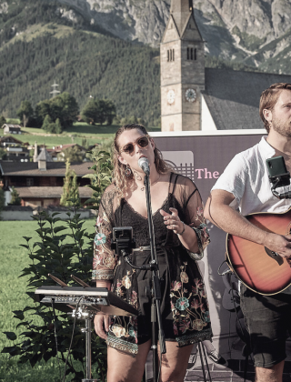 Musik Bands auf der Terrasse #meerblick im Hotel die HOCHKÖNIGIN im Salzburger Land