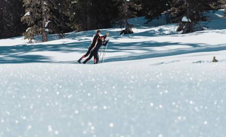 Cross-country skiing in a fantastic winter landscape in Salzburger Land