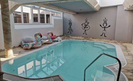 Pool and swimming animals in the FAMILY SPA in the HOCHKÖNIGIN
