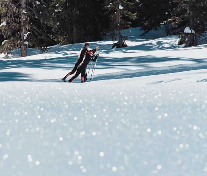Cross-country skiing in a fantastic winter landscape in Salzburger Land