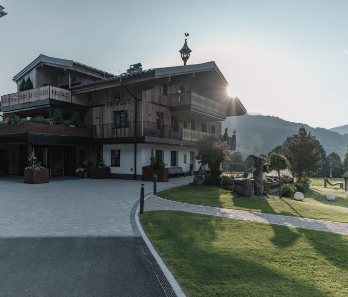 Hotel view from outside in summer