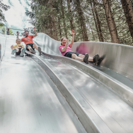 wandern hochkönig die HOCHKÖNIGIN Familienurlaub Sommer waldrutschen