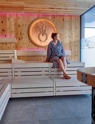 Sauna indulgence on a luxury holiday - Wellnesshotel die Hochkönigin