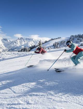 Skifahrer am Hochkönig