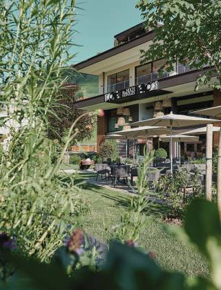 Terrasse Sommer die HOCHKÖNIGIN Maria Alm