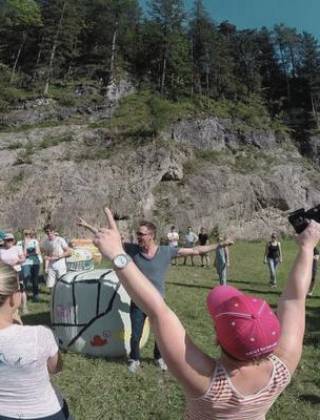 Personen beim Teambulding in der HOCHKÖNIGIN 