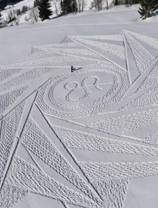 Schneebild in der HOCHKÖNIGIN 