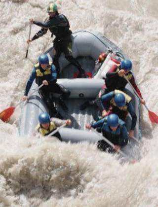 Wildwasser rafting 