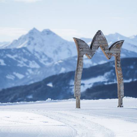 Torbogen im Winter Hochkönig Österreich 