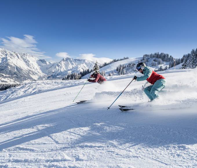 Skifahrer am Hochkönig