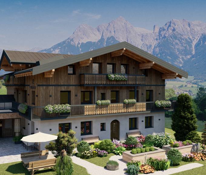 Ansicht Süd Biohof Maria Alm