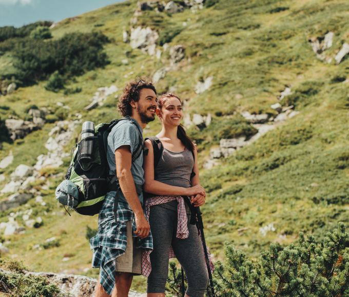 Couple in the mountains