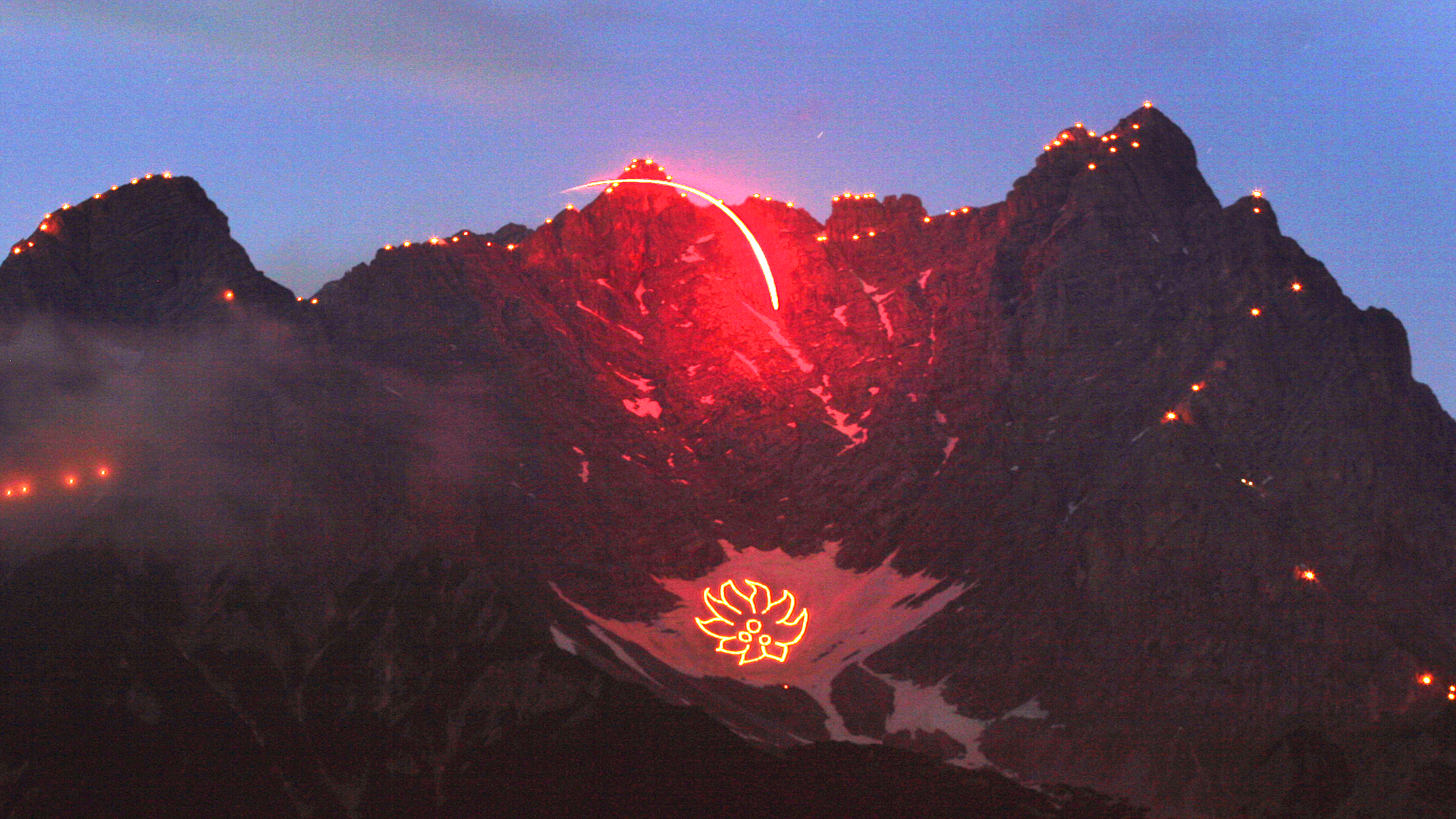 beleuchteter Hochkönig