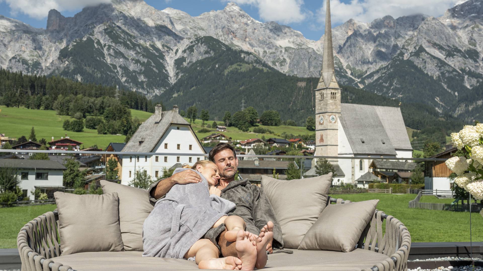 Kuscheln SUN DECK Wellness Hochkönigin Maria Alm