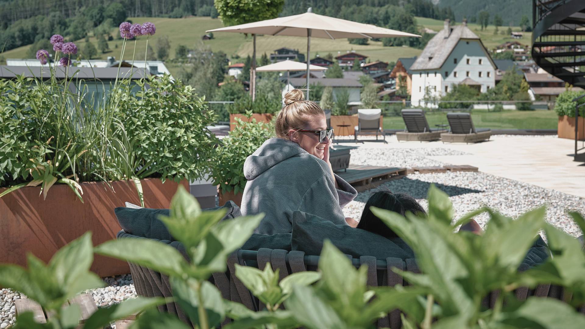SunDeck Terrace Summer the HOCHKÖNIGIN Maria Alm Wellness