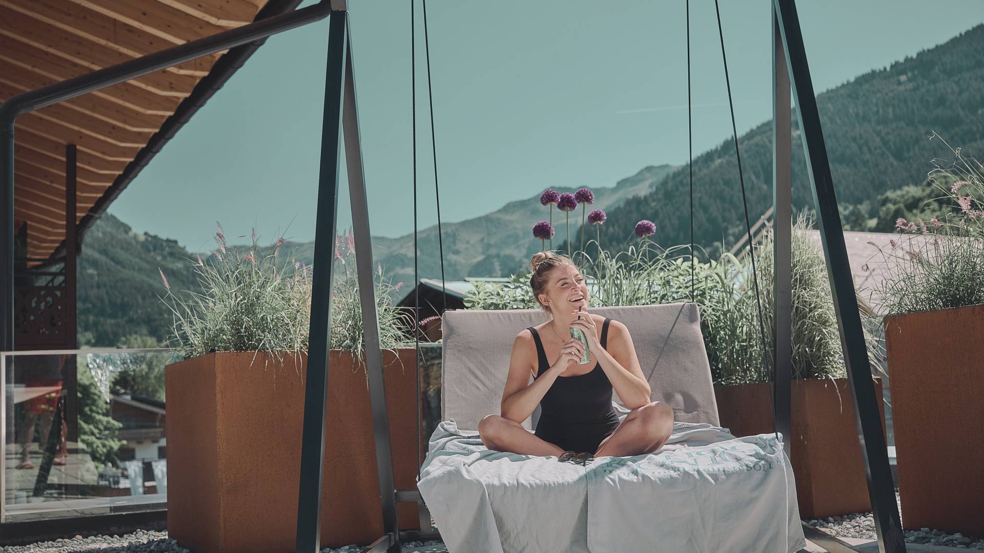 SunDeck Terrace Summer the HOCHKÖNIGIN Maria Alm Wellness