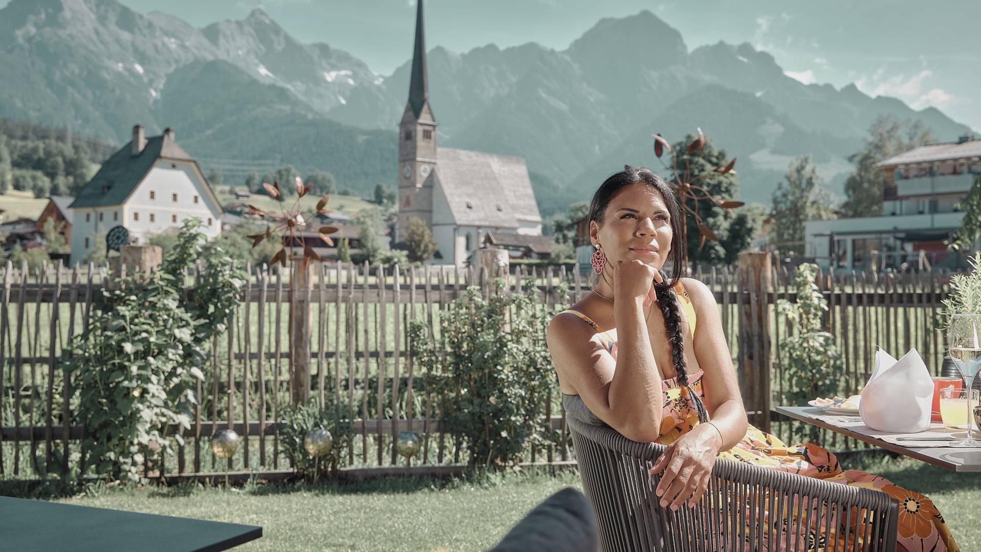 Terrace Summer the HOCHKÖNIGIN Maria Alm Wellness
